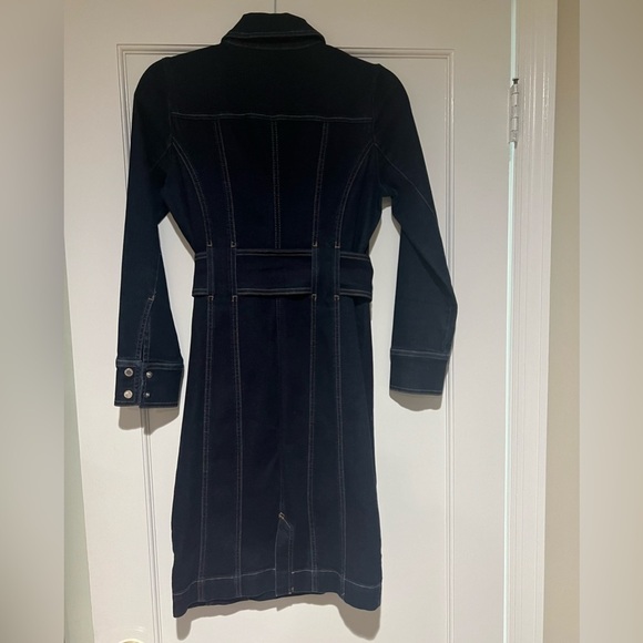 White House Black Market WHBM Jean/Denim Dress. LIKE NEW 2P. - Picture 4 of 10